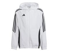 adidas Unisex Kinder Tiro24 Windbreaker Kids Coat, white/black, 9-10 Years