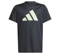 adidas Unisex Kinder Train Essentials AEROREADY Logo Regular-Fit Tee, Carbon/semi Green Spark, 9-10 Years