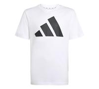 adidas Unisex Kinder Train Essentials Big Logo Shirt, White/Black, 9-10 Years