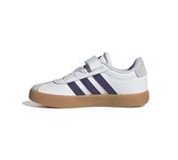 adidas Unisex Kinder Vl Court 3.0 Hook and Loop Kids Shoes, FTWR White/Violet/Gum 3, 28 EU