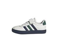 adidas Unisex Kinder VL Court 3.0 Hook and Loop Shoes Kids, core White/Collegiate Navy/Collegiate Green, 31 EU