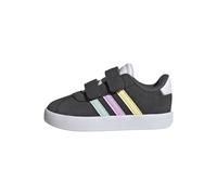 Adidas Unisex Kinder VL Court Shoes, Grey six/Halo Mint/Bliss Lilac, 32 EU