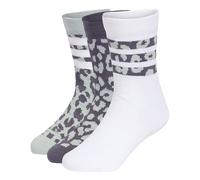 adidas Unisex Kinder YOUTH GIRLS LEO 3PP SOCKS, Aurora Onix/Wonder Sage/white, 40-42
