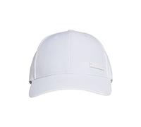 adidas Unisex Lightweight Metal Badge Baseball Cap, White/White/White, XXS