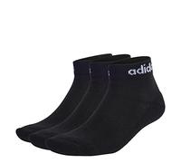 Adidas Socken Linear Cushioned Ankle – 3er Pack, gepolstert, Schwarz/Weiß, Unisex XL