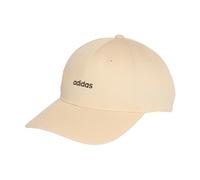 adidas Unisex Linear Embroidery Baseball Hat, Sand strata/Aurora Coffee, XXS-XS