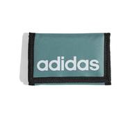 adidas Unisex LINEAR Wallet, Powder Teal/Black/White, One Size