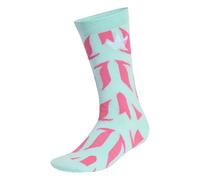 adidas Unisex LIONEL MESSI PRINT SOCK 3 PAIR PACK, semi flash aqua/white/white, 40-42