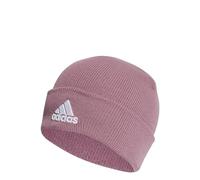 adidas Unisex Logo Beanie, Wonder Orchid/White, M