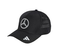 adidas Unisex Mercedes - AMG Petronas Formula ONE Team Mechanics Climacool Trucker Cap, Black/Reflective Silver, XS