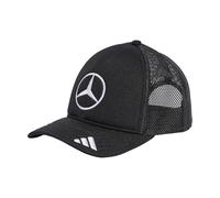 Adidas Unisex Mercedes - AMG Petronas Formula ONE Team Snapback Star Trucker Cap, Black/White, M