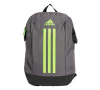 adidas Unisex Power Backpack, Grey Strata/Lucid Lemon, One size