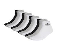 adidas Unisex Quarter Socken, 12er Pack - Cushioned Sportswear Ankle, Logo, gepolstert, einfarbig Schwarz/Grau/Weiß 37-39
