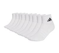 adidas Unisex Quarter Socken, 9er Pack - Cushioned Sportswear Ankle Socks, Logo, gepolstert, einfarbig Weiß / 37-39 37-39 Weiß