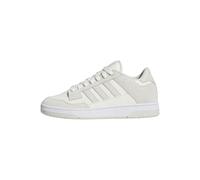 Sneaker ADIDAS SPORTSWEAR "RAPID COURT LOW", Damen, Gr. 45, weiß (orbit grau, cloud weiß, ftwr weiß), Leder, Synthetik, Schuhe Sneaker (18598634-45) orbit grau, cloud weiß, ftwr weiß
