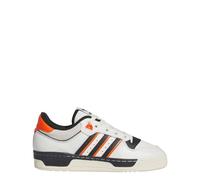 adidas Unisex Rivalry 86 Halbschuhe, Basketball, Athletic & Sneakers, Cloud White/Core Black/Semi Impact Orange, 9.5