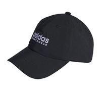 adidas Unisex Seersucker Dad Cap, Black/White, M