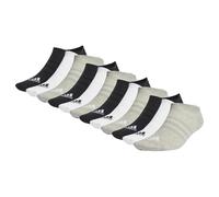 adidas Unisex Sneaker Socken, 12er Pack - Sportswear Thin No-Show, Logo, einfarbig Schwarz/Grau/Weiß 40-42