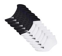 Sneakersocken ADIDAS ORIGINALS "Socken Thin and Light Sportswear Low Cut Socks 12er Pack", Damen, Gr. 46-48, bunt (2xschwarz, 2xweiß), Obermaterial: 47% Baumwolle CO. 43% Polyester PES. 8% Nylon NY. 2