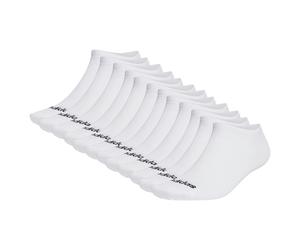 adidas Unisex Sneakersocken, 12er Pack - Thin Linear Low-Cut, dünne Socken, Logo, einfarbig Weiß 46-48