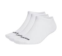 adidas Unisex Sneakersocken, 3er Pack - Thin Linear Low-Cut, dünne Socken, Logo, einfarbig Weiß 37-39