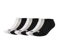 adidas Unisex Sneakersocken, 9er Pack - Cushioned Essentials Low Socks, Logo, gepolstert, einfarbig Schwarz/Grau/Weiß / 40-42 40-42 Mehrfarbig