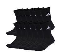 Kurzsocken ADIDAS ORIGINALS "Socken Cushioned Crew Socks 12P 12er Pack", Herren, Gr. 37-39, schwarz, Obermaterial: 56% Baumwolle CO. 40% Polyester PES. 3% Elasthan EL. 1% Polyamid PA., Socken (8253552