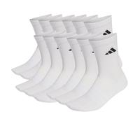 Kurzsocken ADIDAS ORIGINALS "Socken Cushioned Crew Socks 12P 12er Pack", Herren, Gr. 40-42, weiß, Obermaterial: 56% Baumwolle CO. 40% Polyester PES. 3% Elasthan EL. 1% Polyamid PA., Socken (42370564-4