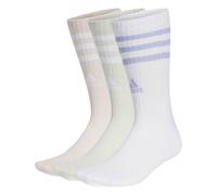 adidas Unisex Socken 3S C SPW CRW 3P IZ0123 40-42 White/Sandy Pink/Green