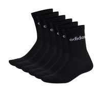 Kurzsocken ADIDAS ORIGINALS "Socken Linear Crew Cushioned 6er Pack", Herren, Gr. 40-42, schwarz, Obermaterial: 75% Baumwolle CO. 22% Polyester PES. 2% Elasthan EL. 1% Nylon NY., Socken (74116519-40) s
