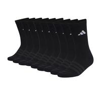 adidas Unisex Socken, 9er Pack - Cushioned Sportswear Crew Socks, Logo, gepolstert, einfarbig Schwarz 43-45