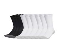 adidas Unisex Socken, 9er Pack - Essentials Climacool Crew Socken, Logo 2xWeiß/Schwarz 46-48