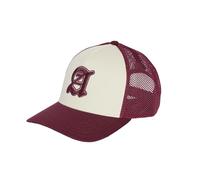 adidas Unisex Stadium Graphic Trucker Cap, Ivory/Maroon, S-M