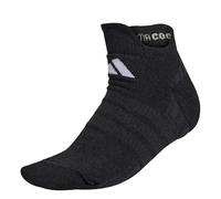 adidas Unisex Tennis Low Cut Socks Cushioned 1 Pair Pack, black/white, 42-45