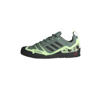 Adidas Unisex Terrex Swift Solo 2.0 Hiking Shoes, Silver Green/Core Black/Green Spark, 47 1/3 EU