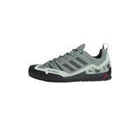 adidas Unisex Terrex Swift Solo 2.0 Hiking Shoes, Silver Green/Legend Ivy/Linen Green, 42 EU