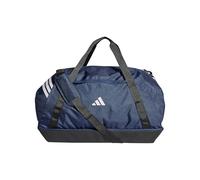 adidas Unisex TIRO Duffle Bag Large with Bottom Compartment, Team Navy Blue 2/White, One Size