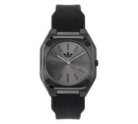Adidas Unisex Uhr CITY TECH THIN Silikon schwarz AOFH24503