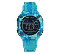 Adidas Unisex Uhr CITY TECH TWO GRFX Kunststoff blau AOST24077