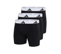 adidas Boxer Brief (3PK) - Active Flex Cotton - Bequeme Unterwäsche, 006 Black, XL