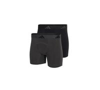 adidas Unterwäsche Boxershorts Ergonomic Brief schwarz/dunkelgrau - 2 Stück, Größe XXL