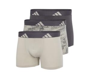 adidas Unterwäsche Boxershorts Trunk Active Flex Cotton schwarz/beige/grün Herren - 3 Stück, Größe S