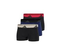 adidas Unterwäsche Boxershorts Trunk Active Flex Cotton schwarz/dunkelblau Herren - 3 Stück, Größe S