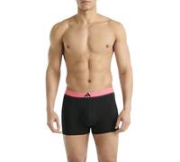 adidas Unterwäsche Boxershorts Trunk Climacool Active Micro Flex Eco schwarz/pink/beige/grau Herren - 3 Stück, Größe L