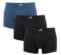 adidas Unterwäsche Boxershorts Trunk Climacool Active Micro Tech - schwarz/blau - 3 Stück, Größe XL