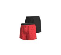 adidas Unterwäsche Boxershorts Woven rot/schwarz - 2 Stück, Größe S