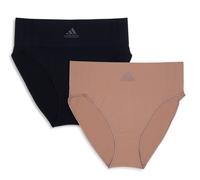 adidas Unterwäsche Slip Bikini (perfekte Passform) beige/schwarz Damen - 2 Stück, Größe S