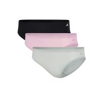 adidas Unterwäsche Slip Bikini (perfekte Passform) schwarz/grau/pink Damen - 3 Stück, Größe XL