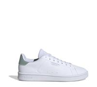 Sneaker ADIDAS SPORTSWEAR "URBAN COURT", Damen, Gr. 37, weiß (cloud weiß, linen grün metallic, linen grün metallic), Synthetik, Schuhe Sneaker (89083438-37) cloud weiß, linen grün metallic, linen grün