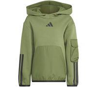 adidas Utility Hoodie Kinder KF3279 - olive strata/black 122